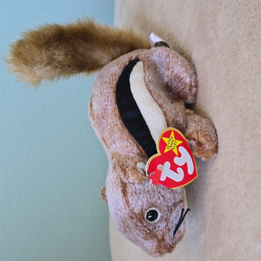 Chipper Chipmunk 🐿 Ty Beanie Baby 🐿 Gift Kids Toy Collectible, NWT